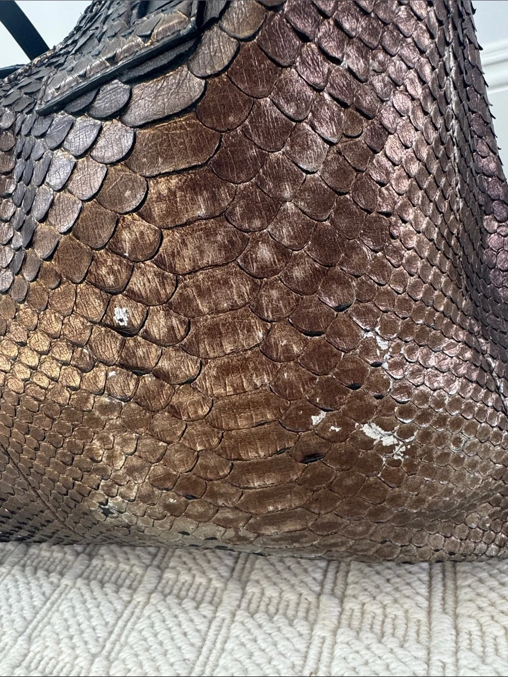 Tom Ford Metallic Snakeskin T Tote